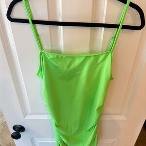 Fashion Nova Neon Green Maxi Dress